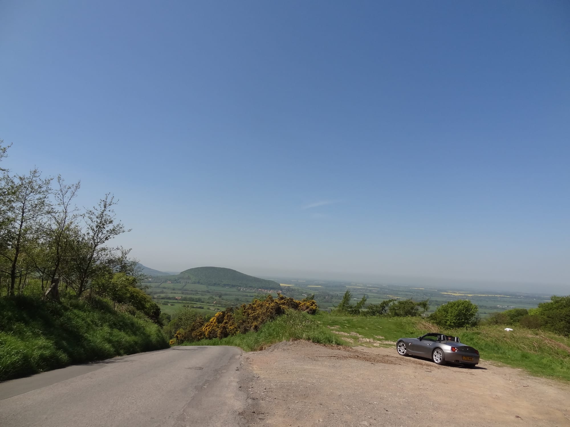 View looking back halfway up Carlton Bank
