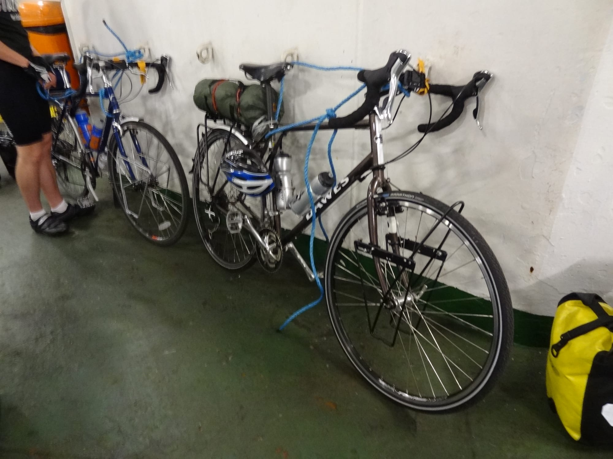 Bikes survived the night.